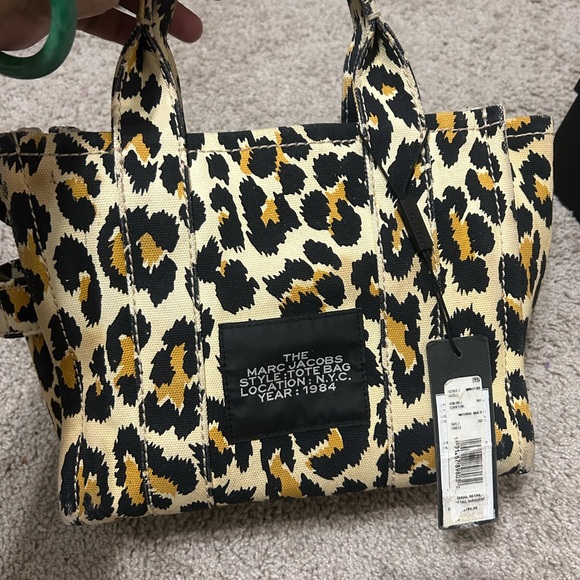 Marc Jacobs Black and Yellow Animal Print Tote - Picture 2 of 2